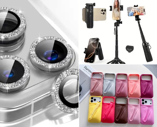 Phone accessories cover photo collage