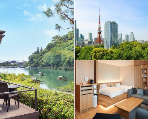 Tiktok Japan: Best Hotels, Ryokans, and Apartment Hotels edition! cover photo collage