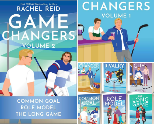 PDF Free - Game Changers Volume 2 companion reads for hockey romance fans cover photo collage