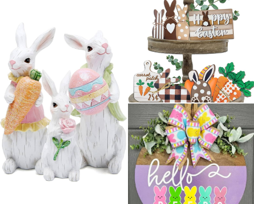 Easter Decor Must-Haves I Found on Amazon (So Cute!) cover photo collage