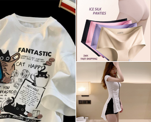 Women apparel cover photo collage