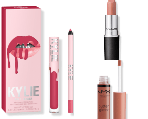 Lip products 💄 cover photo collage