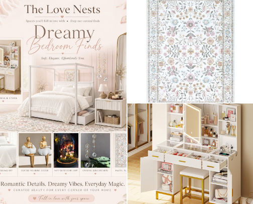 Room Fit for a Princess 👑 cover photo collage