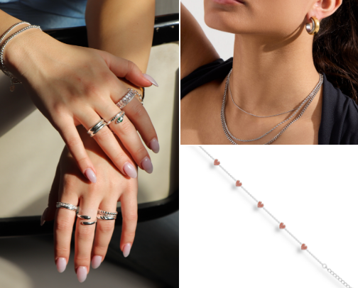 Jewelry for the silver gals cover photo collage