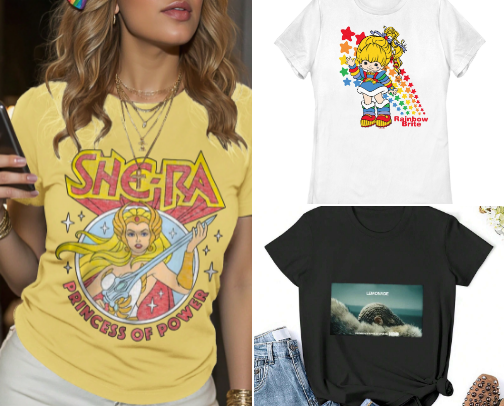 Vivid Vintage Themed and Celebrity Tees cover photo collage