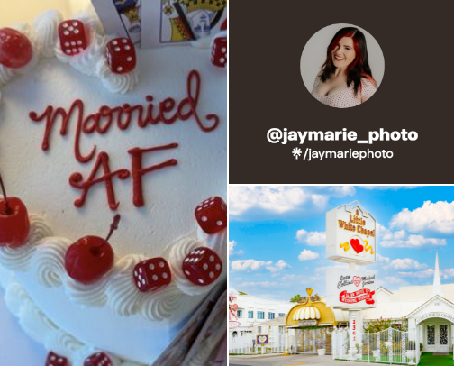 My fav businesses in Vegas for my eloping cover photo collage