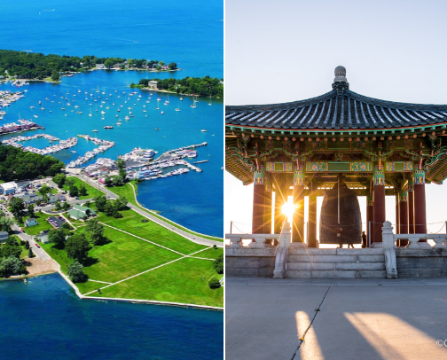 Travel around the United States cover photo collage