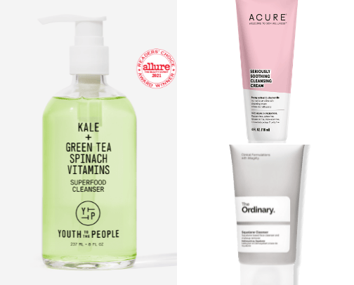 Fave cleansers 🫶🏻 cover photo collage