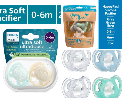 🧸 🥇 Best Baby Pacifiers for Newborns & Infants cover photo collage
