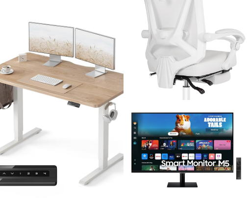 home office must-haves cover photo collage