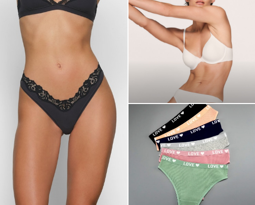 Womens underwear cover photo collage