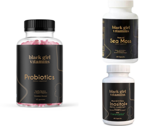 🖤 🤎 Black Girl Wellness Essentials: The Ultimate Vitamin List for Glowing Skin, Energy & Balance cover photo collage