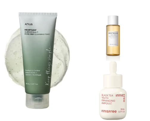 My everyday skincare products ₊˚⊹ ᰔ cover photo collage