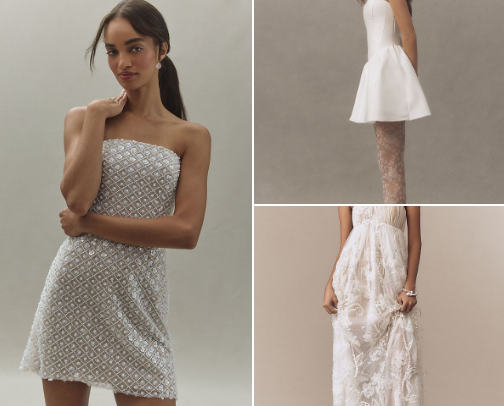 White Dresses For Your Next Bridal Event cover photo collage