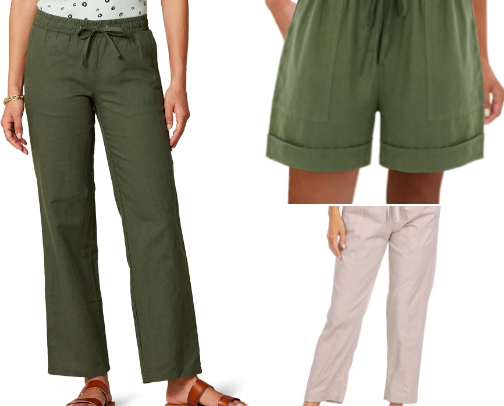 Top 10 Linen Wide Leg Pants cover photo collage