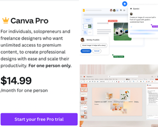 Top 7 Free & Paid Design Tools I Use to Create Ebooks and Journals (For Beginners!) cover photo collage