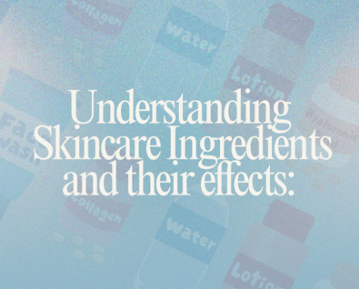 Understanding
Skincare Ingredients
and their effects: cover photo collage