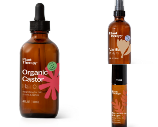 Natural skincare cover photo collage