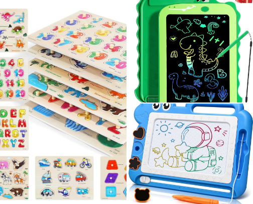 Educational Toys for Kids cover photo collage