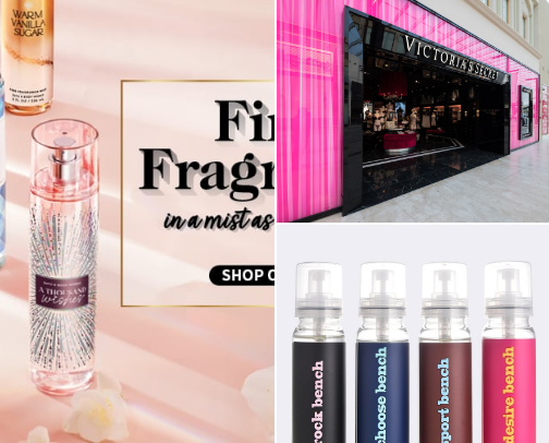 My go to body sprays and perfumes cover photo collage