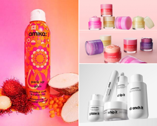 beauty products cover photo collage