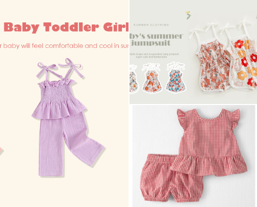 Trendy Baby Girl Outfits Moms Love🎀 cover photo collage