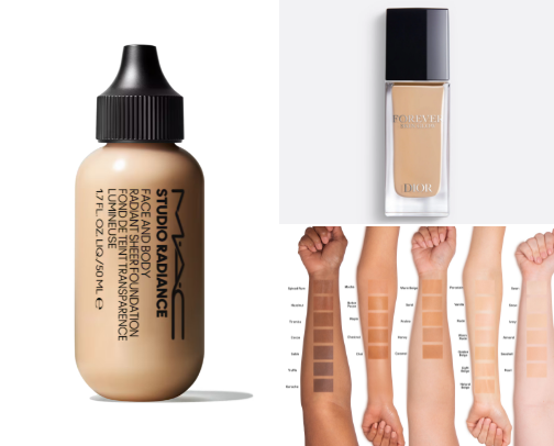 Dry skin foundation cover photo collage