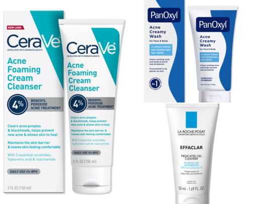 Acne clearing essentials for sensitive skin cover photo collage