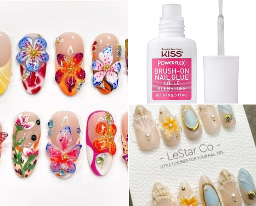 Stick, Slay, Repeat: My Go-To Press-On Nails cover photo collage