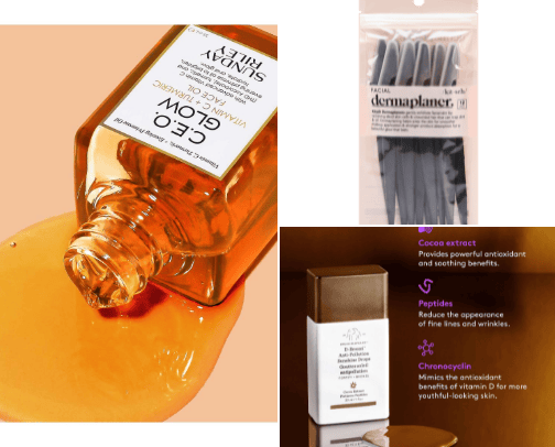 Skincare cover photo collage