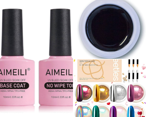 Most used nail products cover photo collage