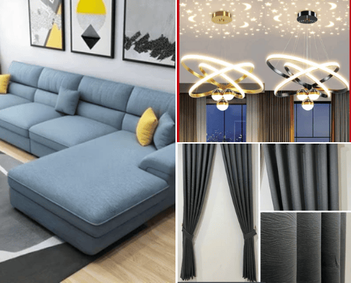 Home Living cover photo collage