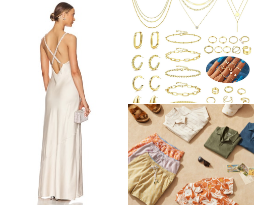 Fashion Dresses, Tops, Coords & Accessories cover photo collage