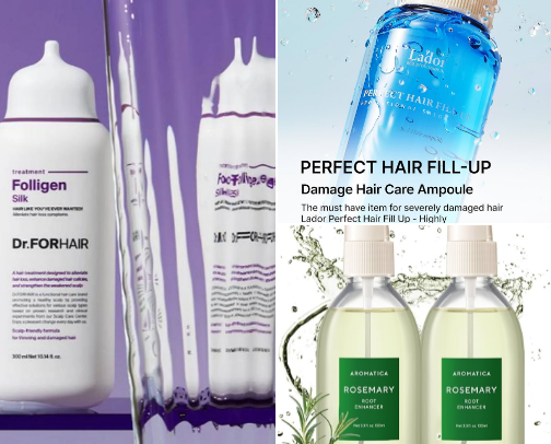 My favourite Korean hair products✨ cover photo collage