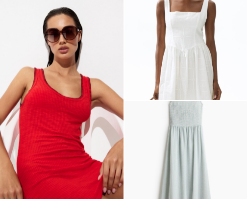 summer dresses you NEED from the H&M sale! cover photo collage