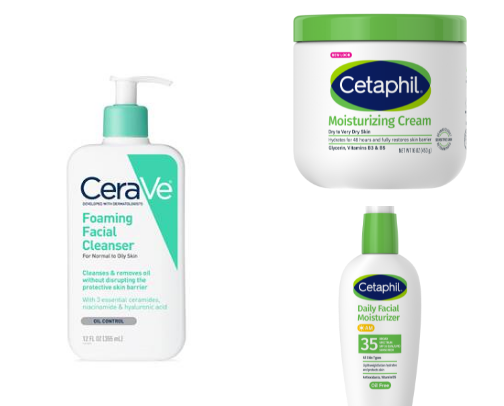 Skin care routine cover photo collage