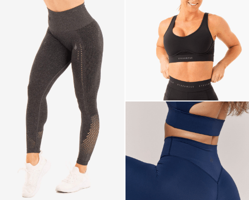 Workout Clothes, shoes cover photo collage
