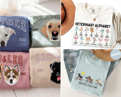 Etsy Tees: For the Animal Lover cover photo collage