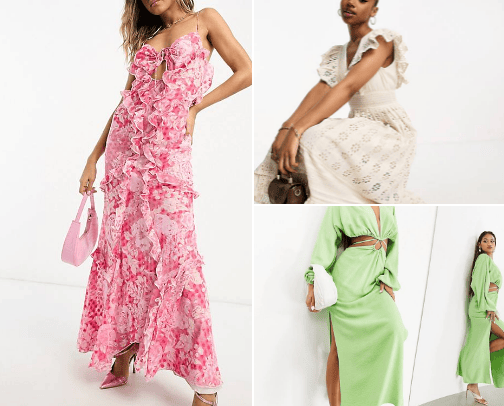 Boho dress cover photo collage