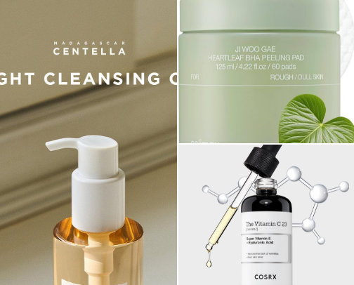 Skincare for oily / combination skin cover photo collage