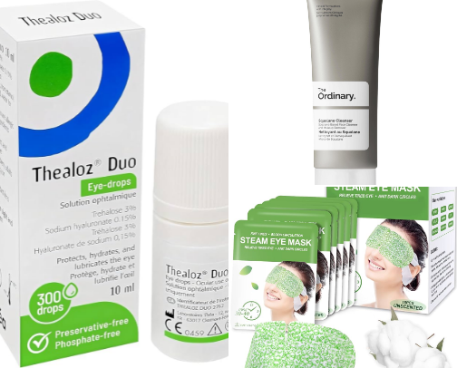 Chronic Dry Eye Routine Recs cover photo collage