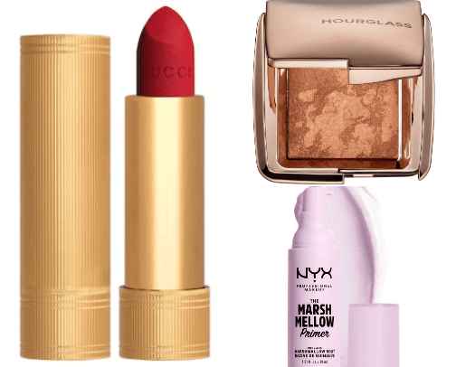 Products i use for my full makeup for night out ✨ cover photo collage