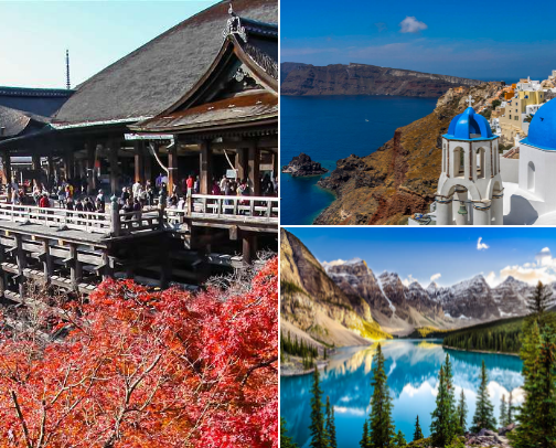 “Top Travel Destinations I Want to Visit in 2026 🌍✈️” cover photo collage