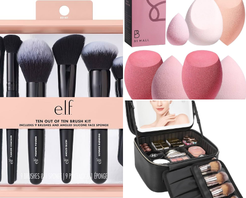 Makeup Tools & Accessories cover photo collage