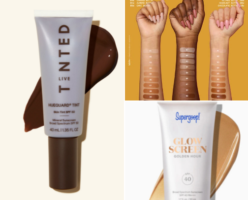 Skin tints that I LOVE♥️ cover photo collage