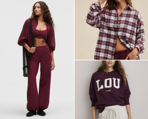 Burgundy Fall Fashion I'm Loving Right Now cover photo collage