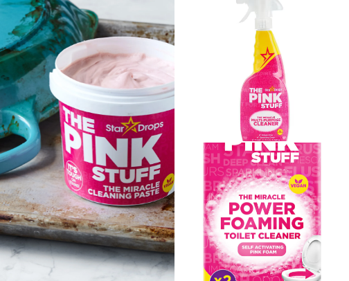 💖The Pink Stuff Cleaning Supplies + Pink Cleaning Supplies cover photo collage