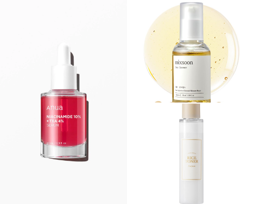 Favourite Skincare Products for Dull/Textured Skin! cover photo collage