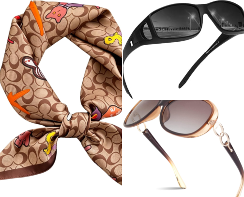 Wellnes fashion accessories cover photo collage