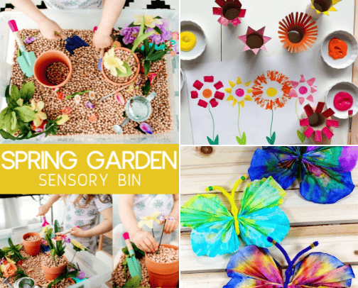 Spring Activities for Toddlers cover photo collage
